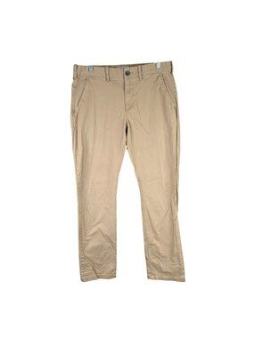 Mens Express Slim Fit Finn Khaki Chino Pants Cotton Blend Stretch Size 32X34